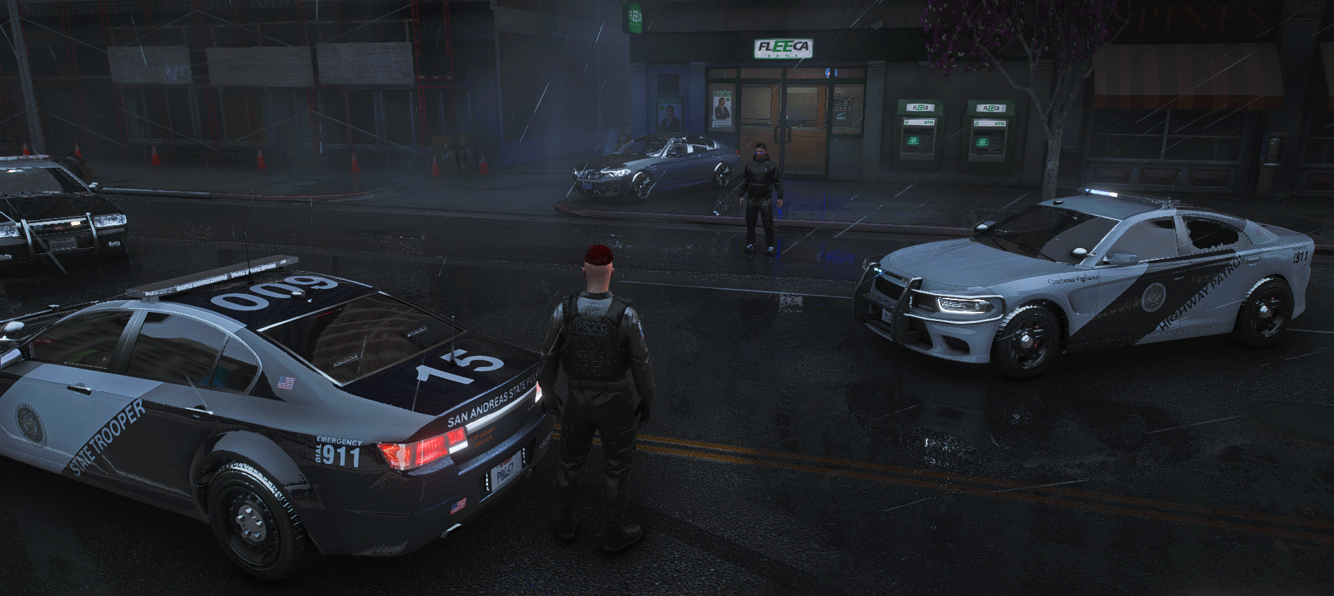 Forces de l'ordre en action